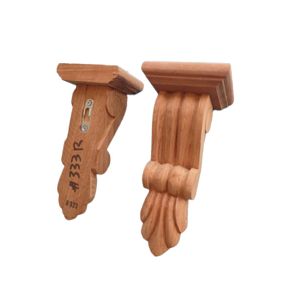 Pair Rosewood Corbels with Top Blocks , keys fitted #333R TB Pair Rosewood Corbels with Top Blocks , keys fitted #333R TB